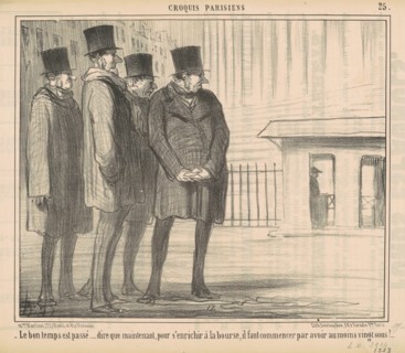 Le bon temps est passé ..., 19th century. Creator: Honore Daumier.
