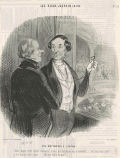 Une maitresse a l'opera, 19th century. Creator: Honore Daumier.