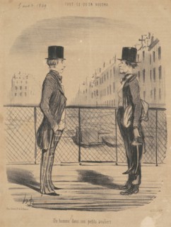 Un homme dans ses petits souliers, 19th century. Creator: Honore Daumier.