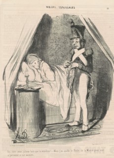 Oui, chère amie, jaloux tant que tu voudras!..., 1839.  Creator: Honore Daumier.