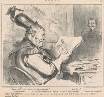 Oursikoff!..trouvez-vous cela ressemblant?, 19th century. Creator: Honore Daumier.