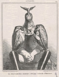Le deux grands ducs racontant à leur papa la bataille d'Inkermann, 1850s. Creator: Honore Daumier.