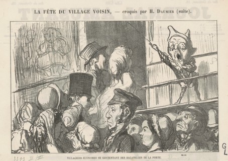 Villageois économes se contentant ... ; A la campagne, pas de grèves de cochers ..., 19th century. Creator: Honore Daumier.