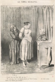 Comme vous faites belle, ma chère? ..., 19th century. Creator: Honore Daumier.