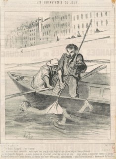 Tire ferme, Gaspard ... y va s'neyer ..., 19th century. Creator: Honore Daumier.