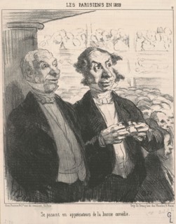 Se posant en appréciateur, 19th century. Creator: Honore Daumier.