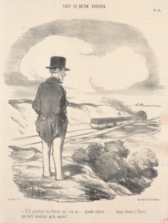 V'la pourtant ma femme qui s'en va ..., 19th century. Creator: Honore Daumier.
