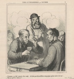 Un philosophe, 19th century. Creator: Honore Daumier.