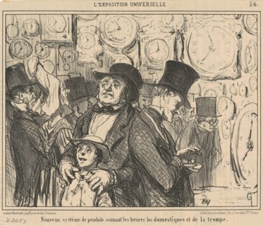 Nouveau système de pendule ..., 19th century. Creator: Honore Daumier.