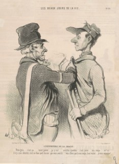 L'ouverture de la chasse, 19th century. Creator: Honore Daumier.