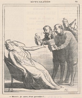 Merci; je sors d'en prendre!, 1871. Creator: Honore Daumier.