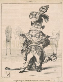 Le Citoyen ... Thiers essayant un nouveau costume, 19th century. Creator: Honore Daumier.