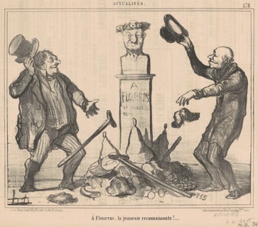 À Flourens, la jeunesse reconnaissante!, 19th century.  Creator: Honore Daumier.