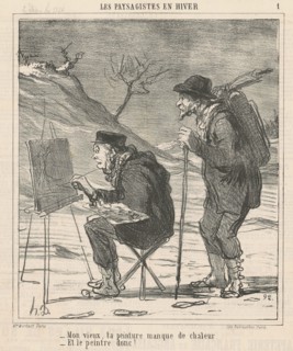 Mon vieux, ta peinture manque de chaleur ..., 19th century. Creator: Honore Daumier.