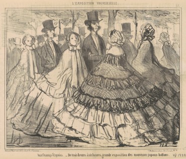Aux Champs-Elysées...19th century.  Creator: Honore Daumier.