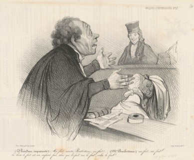 Au fait, maitre Barbotteau..., 19th century. Creator: Honore Daumier.
