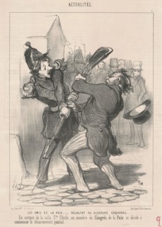 Les amis de la paix..., 1849. Creator: Honore Daumier.