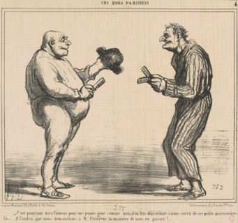 C'est pourtant bien fâcheux pour des jeunes-gens comme nous..., 19th century.  Creator: Honore Daumier.