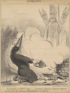 Un autodafé au XIXe siècle, 19th century. Creator: Honore Daumier.