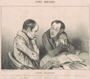 Auteurs dramatiques, 1841. Creator: Honore Daumier.
