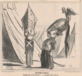Costumes russes, 19th century. Creator: Honore Daumier.