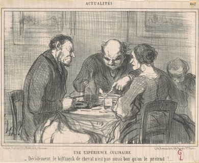 Une expèrience culinaire, 19th century. Creator: Honore Daumier.