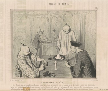 Un divertissement de pékin, 19th century. Creator: Honore Daumier.