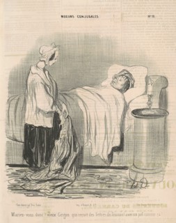 Mariez-vous donc! vieux Grigou..., 19th century. Creator: Honore Daumier.
