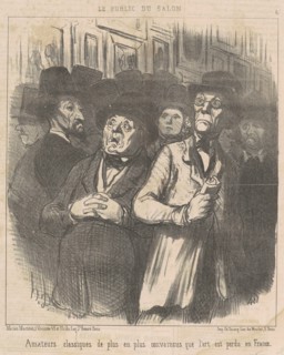 Amateurs classiques ... convaincus ..., 19th century. Creator: Honore Daumier.