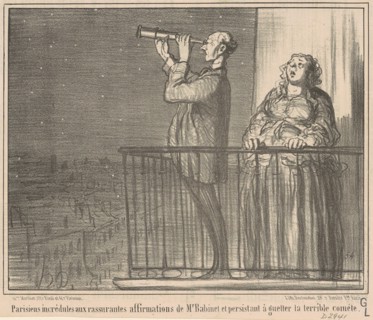 Parisiens incrédules ..., 19th century. Creator: Honore Daumier.