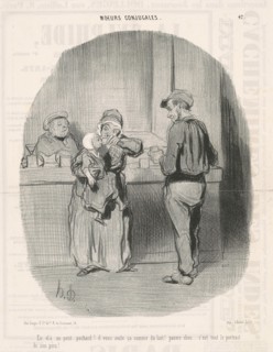 En v'là un petit pochard!, 19th century. Creator: Honore Daumier.