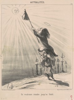 Ils voudraient éteindre jusqu'au soleil, 19th century. Creator: Honore Daumier.