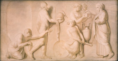 Achilles and the Daughters of Lycomedes, 1794-1798. Creator: Nicolai Abraham Abildgaard.