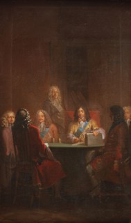 Christian V Presents Danish Law 1683, 1784. Creator: Nicolai Abraham Abildgaard.