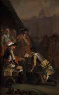 Magnus Stenbock Surrenders the Fortress of Tonningen to Frederik IV in 1714, 1785. Creator: Nicolai Abraham Abildgaard.