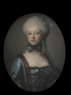 Portrait of Countess Eleonora Agnes Scheel, neé Raben, 1768. Creator: Peder Als.
