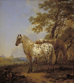 Two Horses in a Landscape, 1635-1683. Creator: Nicolaes Berchem.