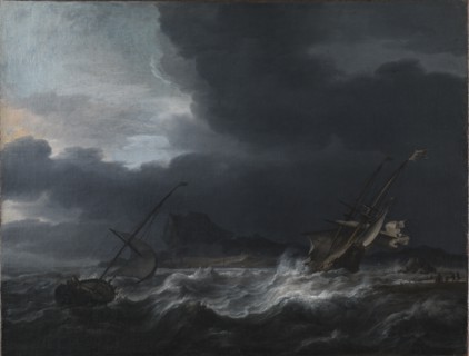 Gale off Rocky Coast, 1643-1669. Creator: Jan Theunisz. Blanckerhoff.