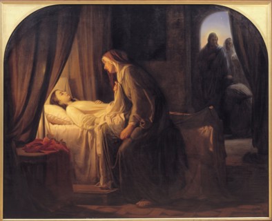 The Daughter of Jairus, 1863. Creator: Carl Bloch.