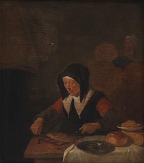 Old Woman at her Meal, 1635-1668. Creator: Gerritsz Quiringh van Brekelenkam.