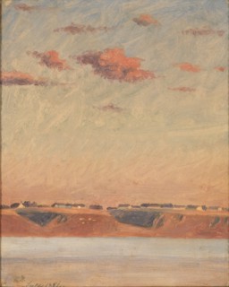 The Lim Fjord in Jutland. Study, 1851. Creator: Christen Dalsgaard.