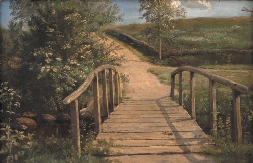 Bridge over a Stream in Assens, Funen, 1842. Creator: Dankvart Dreyer.