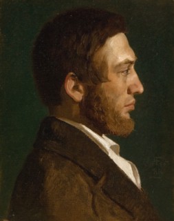 Portrait of the painter P.C. Skovgaard, 1845. Creator: Lorenz Frølich.