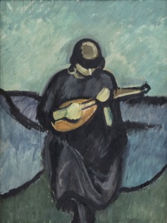 A Mandolinist, 1921. Creator: Harald Giersing.