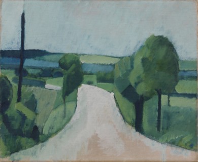 Road near Fåborg on Funen, 1920. Creator: Harald Giersing.