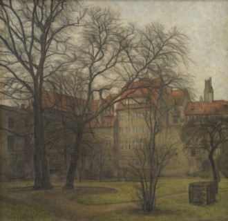 The Garden of the Prince's Palace, Copenhagen, 1905. Creator: Svend Hammershoi.