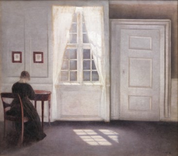 Interior in Strandgade, Sunlight on the Floor, 1901. Creator: Vilhelm Hammershøi.