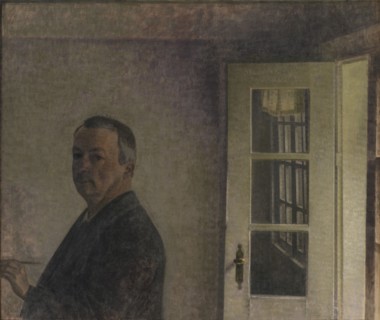 Self-Portrait. The Cottage Spurveskjul at Sorgenfri, North of Copenhagen, 1911. Creator: Vilhelm Hammershøi.
