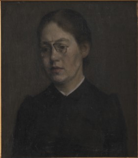 The Painter Elisabeth Wandel, 1890. Creator: Vilhelm Hammershøi.