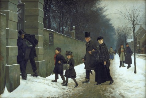 A Funeral, 1883. Creator: Frants Henningsen.